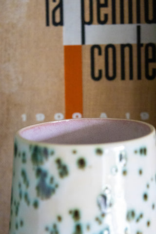 Vase Feuille rosée S