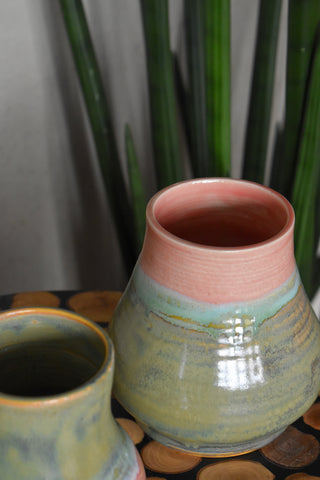 Ensemble de vases rivage rose