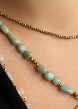 Collier Khepri Aigue-marine