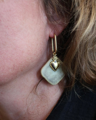 Boucles d'oreilles farouche coeur