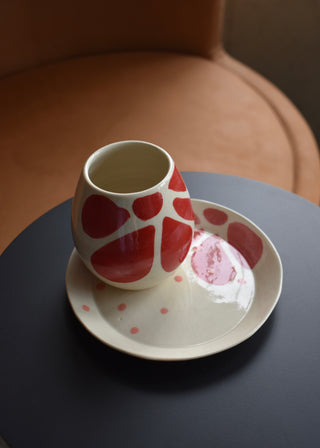 Mug mini vase et coupelle Fleur
