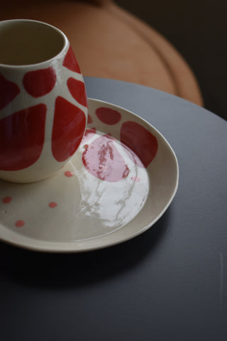 Mug mini vase et coupelle Fleur