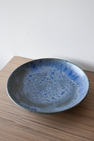 Saladier plat XL bleu gris