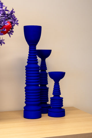 Trio de bougeoirs electricus