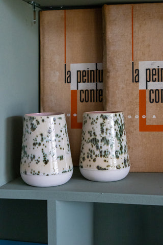 Vase Feuille rosée S