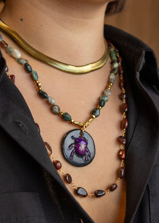 Collier Khepri Agathe indienne