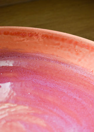 Saladier plat XL rosée