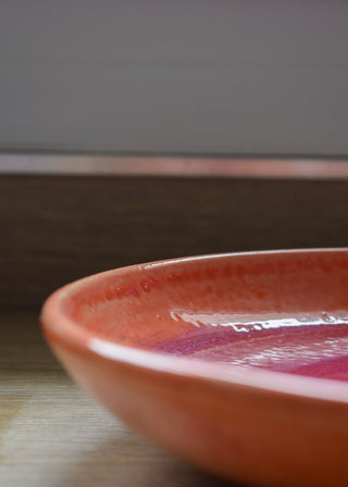 Saladier plat XL rosée