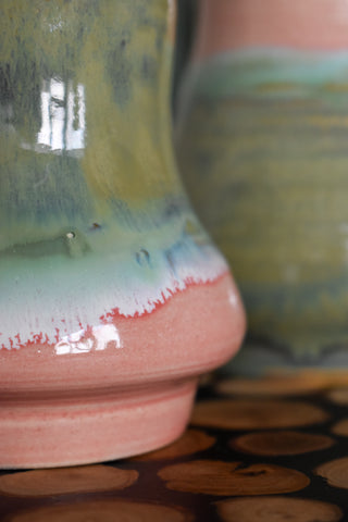 Ensemble de vases rivage rose
