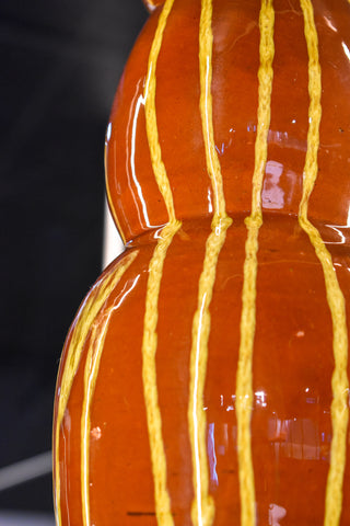 Vase cactus marron