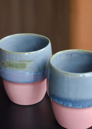 Duo tasses à café bico bleu