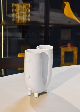 Vase U blanc