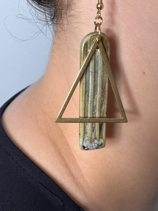 BOUCLES D OREILLES  TRIANGLE