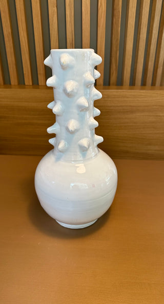 vase picot blanc