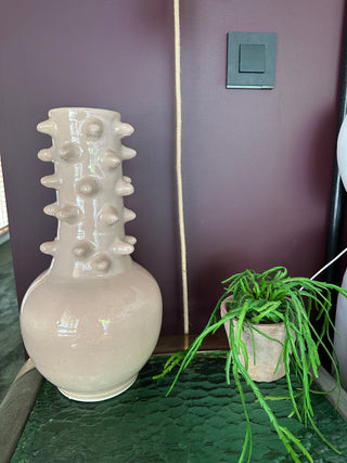 vase picot beige