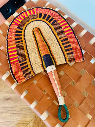 Éventail Wax Africain Fleuri | Eventail Boutique Éventail Wax Africain Fleuri | Eventail Boutique