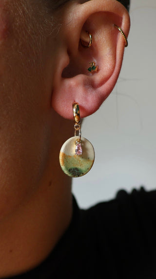 Boucle d'oreille Orée sauge