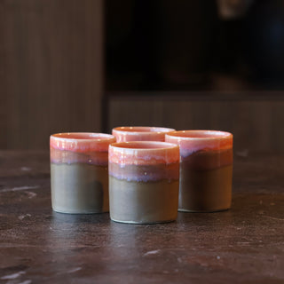 Tasses à café rosée