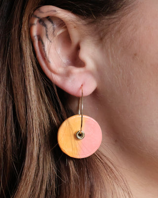 Boucles d'oreilles rivage rose