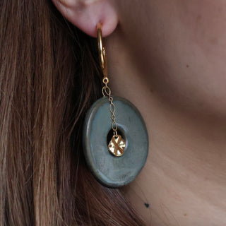 Boucles d'oreilles menthe