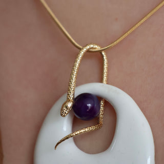 Collier serpentis violet
